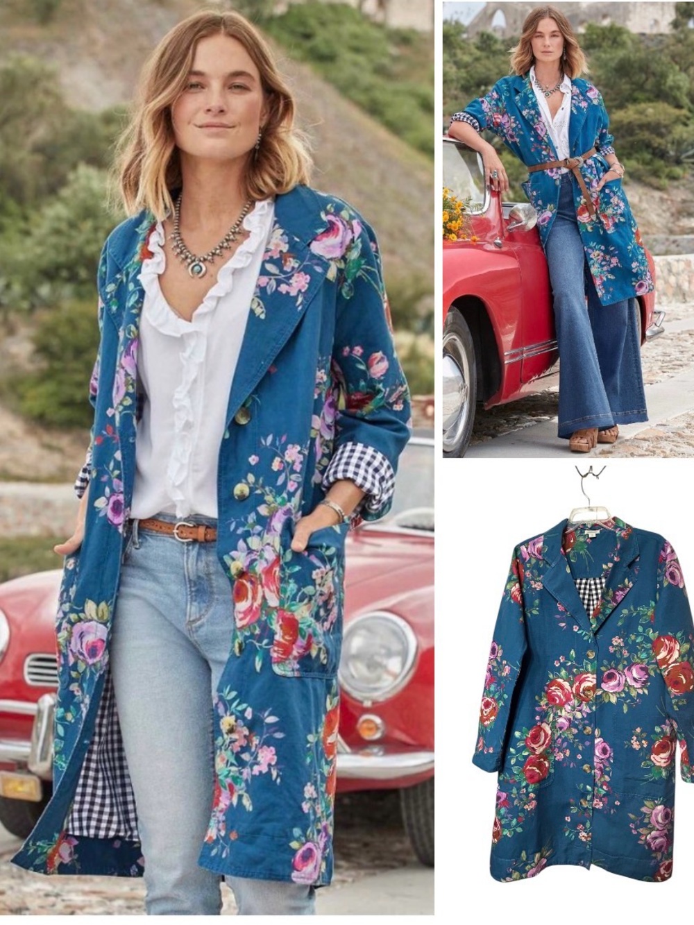 Sundance linen Royal Botanical Topper coat
